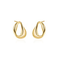 Abstract Hoop Earrings