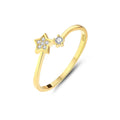 Gold Plated Star Charm Ring