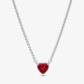 Red Heart Zircon Jewellery Set