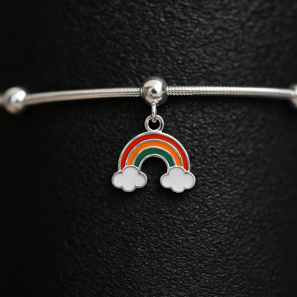 Rainbow Charm Anklet