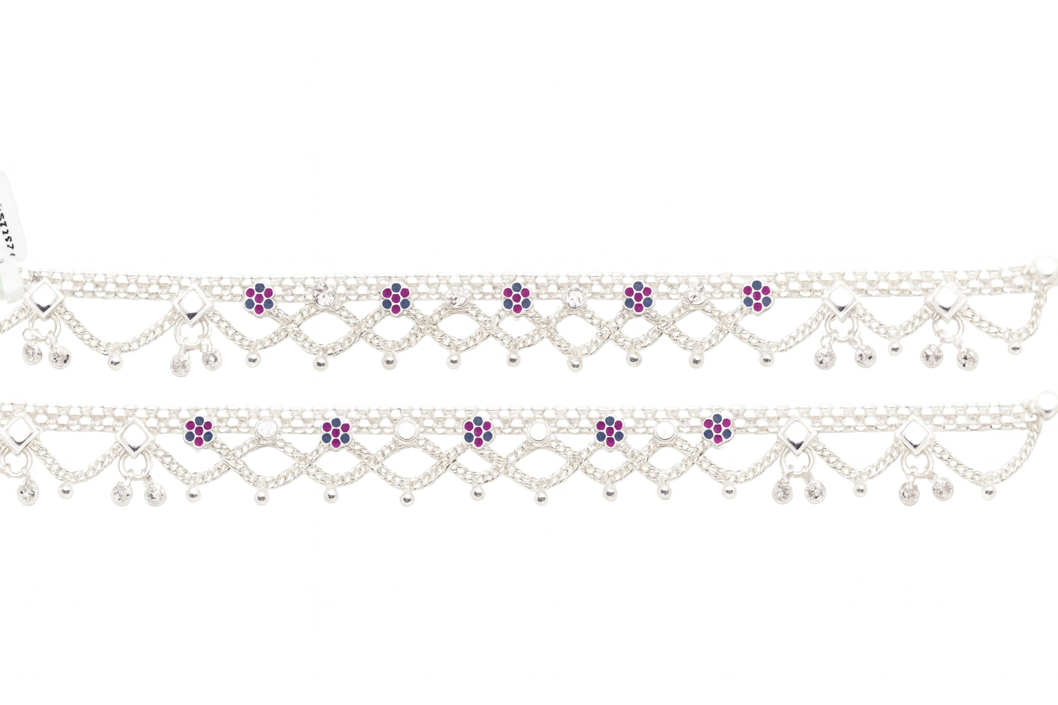 Textured Beaded Anklet