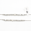 Diamond-Cut Beaded Anklet