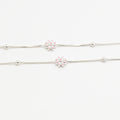 Women Dual-Tone Floral Anklet