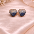 Curved Heart Earrings