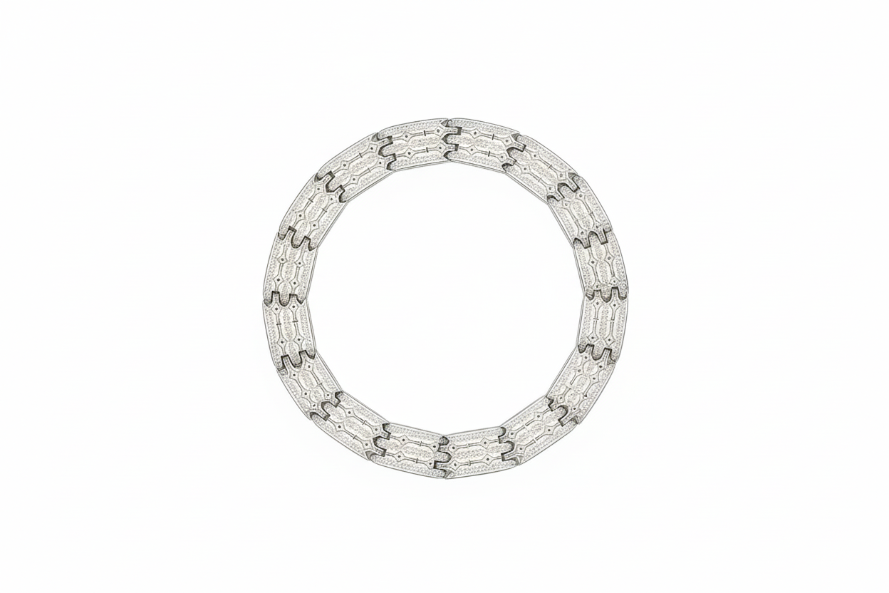 Wide Box Chain Bracelet