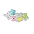Multicolour Floral Enamel Ring