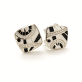 Square Modern Abstract Earrings