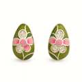 Enamel Floral Earrings