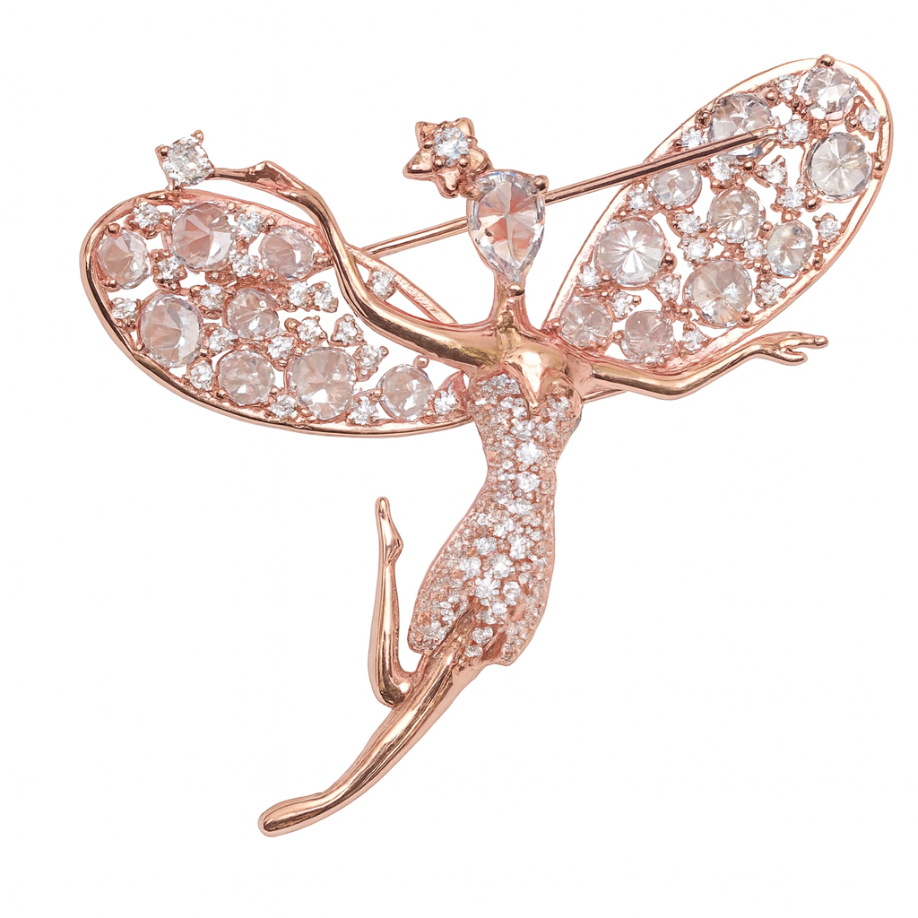 Rose Fairy Brooch