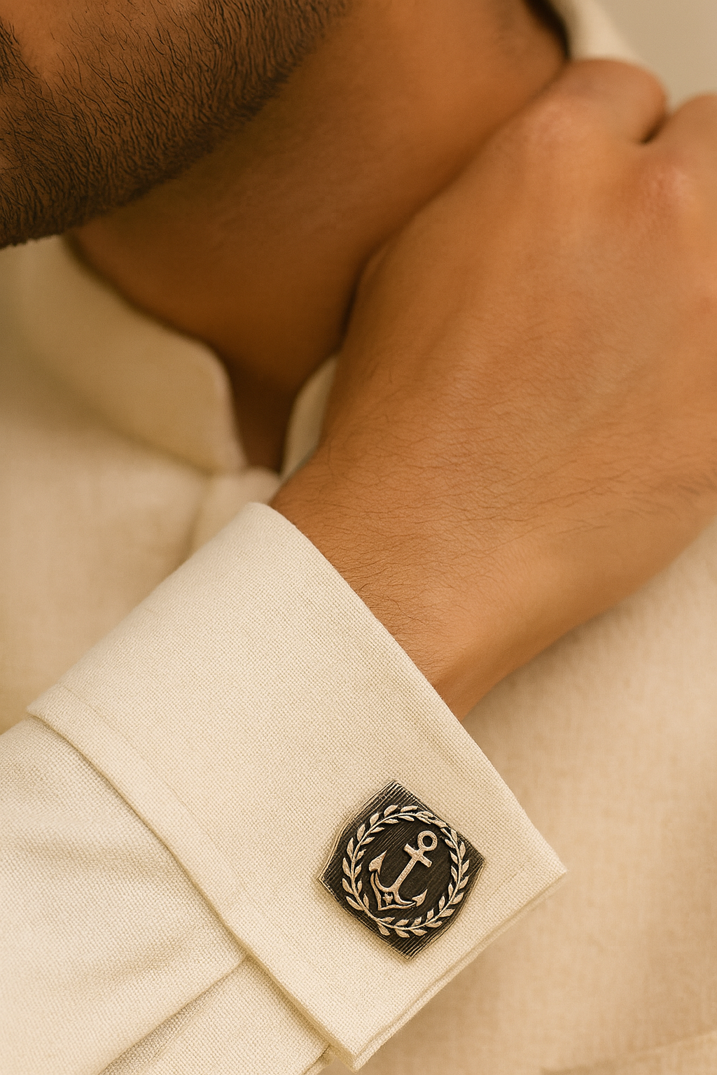 Anchor Crest Cufflinks