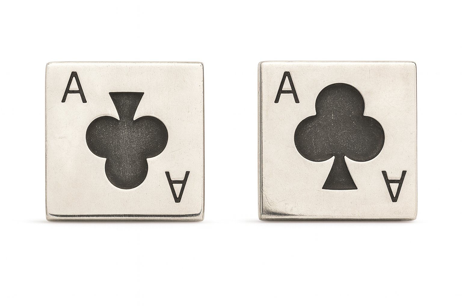 Ace of Clubs Playing Card Cufflinks