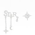 Mismatched “STAR” Celestial Dangle Earrings