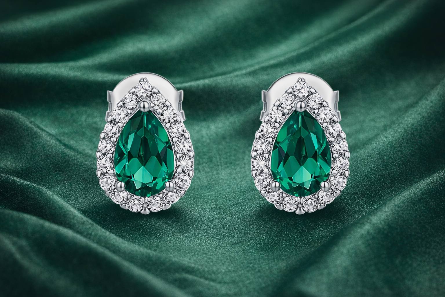 Floral Teardrop Earrings