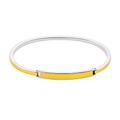 Sterling Silver & 18K Gold Plated Sleek Bangle