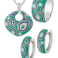 Green Mosaic Jewellery Set