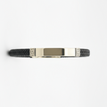 Men's Black Leather Bracelet