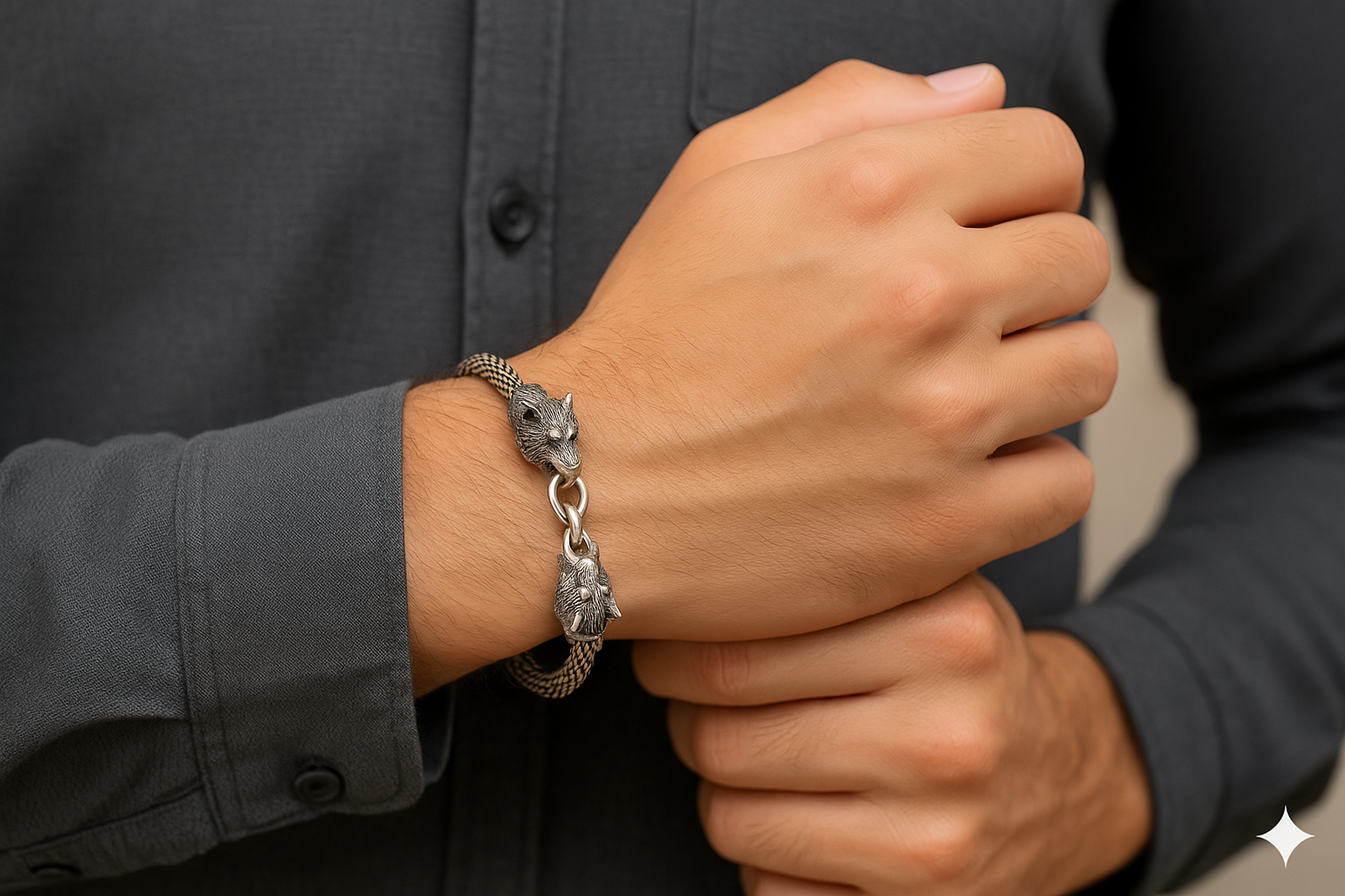 Oxidised Antique style Teenagers Bracelet