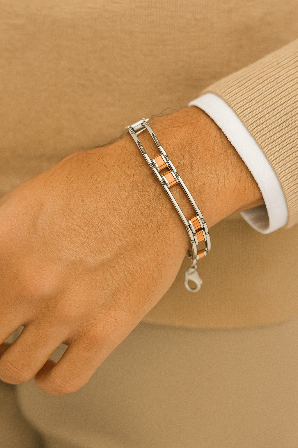 Men's Box Link Bracelet