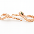 Snake Hoop Earrings