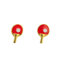Table Tennis Paddle Stud Earrings