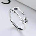 Minimalist Knot & U-Link Open Rings Set Design