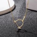 Gold Plated D-Link Necklace