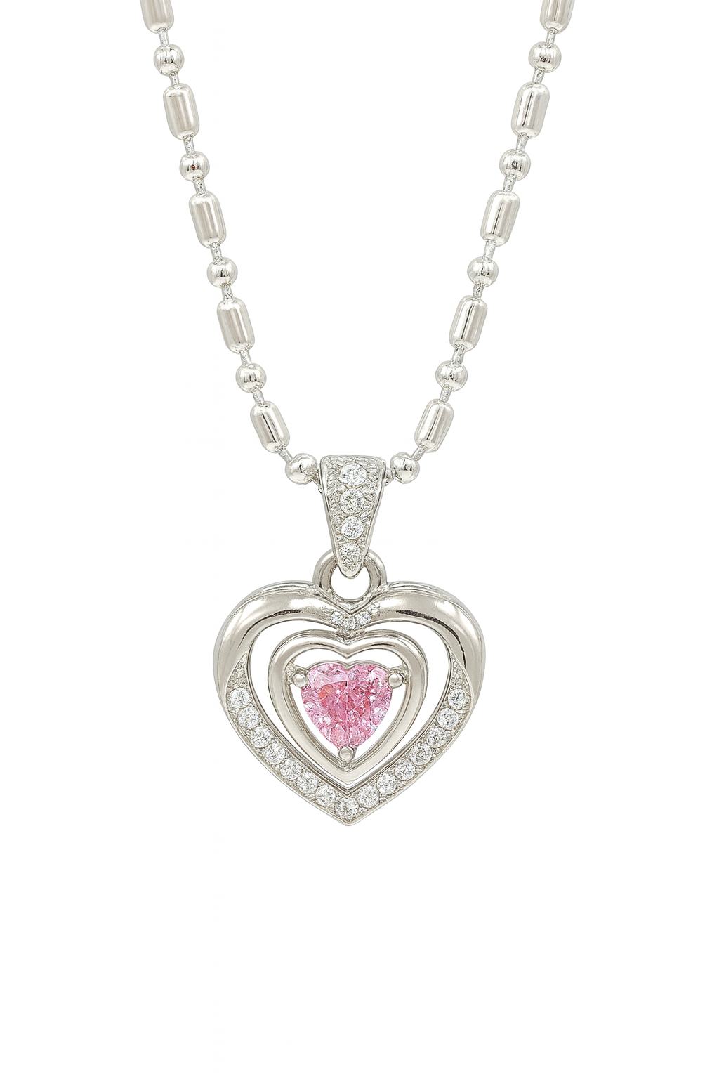 Pink Heart Pendant