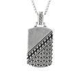 Geometric Industrial Tag Pendant