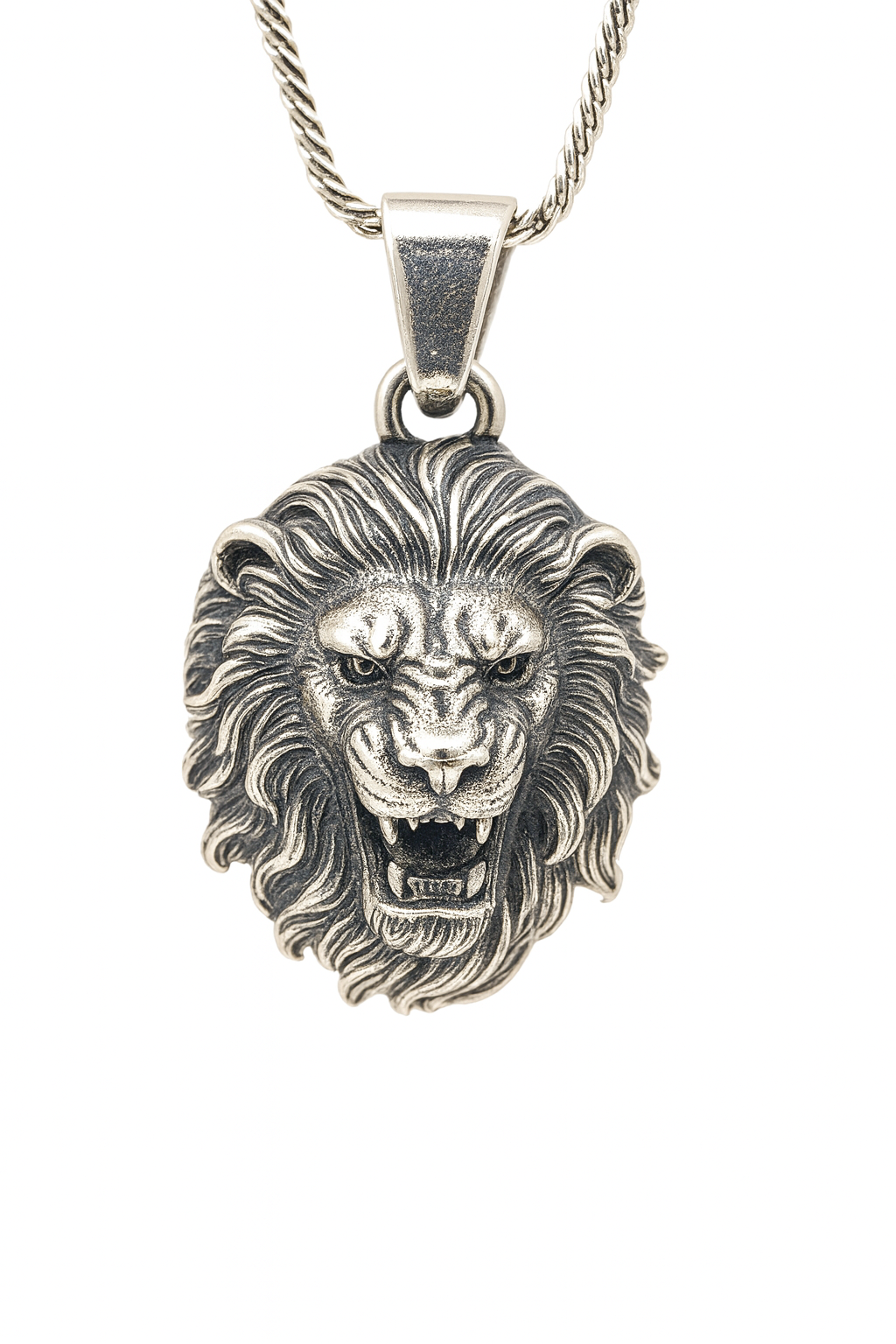 Majestic Lion Head Pendant