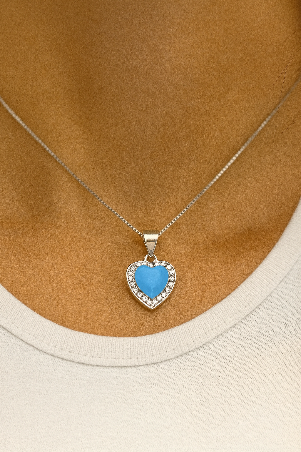Blue Heart Pendant