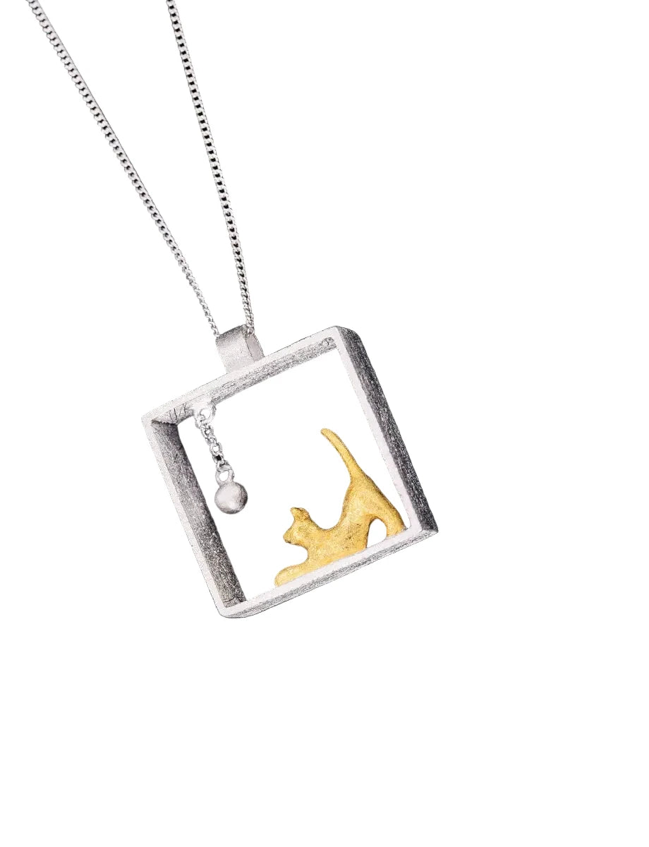 Cat Play Box Pendant